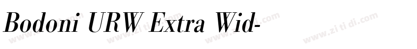 Bodoni URW Extra Wid字体转换